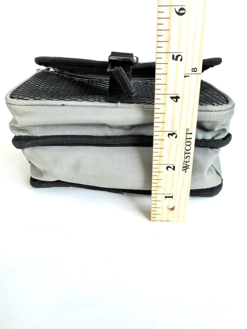 Vintage Candies Convertible Crossbody Purse Belt Bag Gray Heavy Duty Retro 9